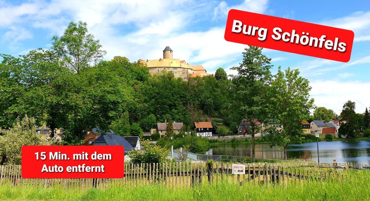Ferienwohnung "Blick Mylau" - Naehe Freizeitpark Plohn & Weltgroesster Ziegelsteinbruecke Reichenbach im Vogtland Exterior photo