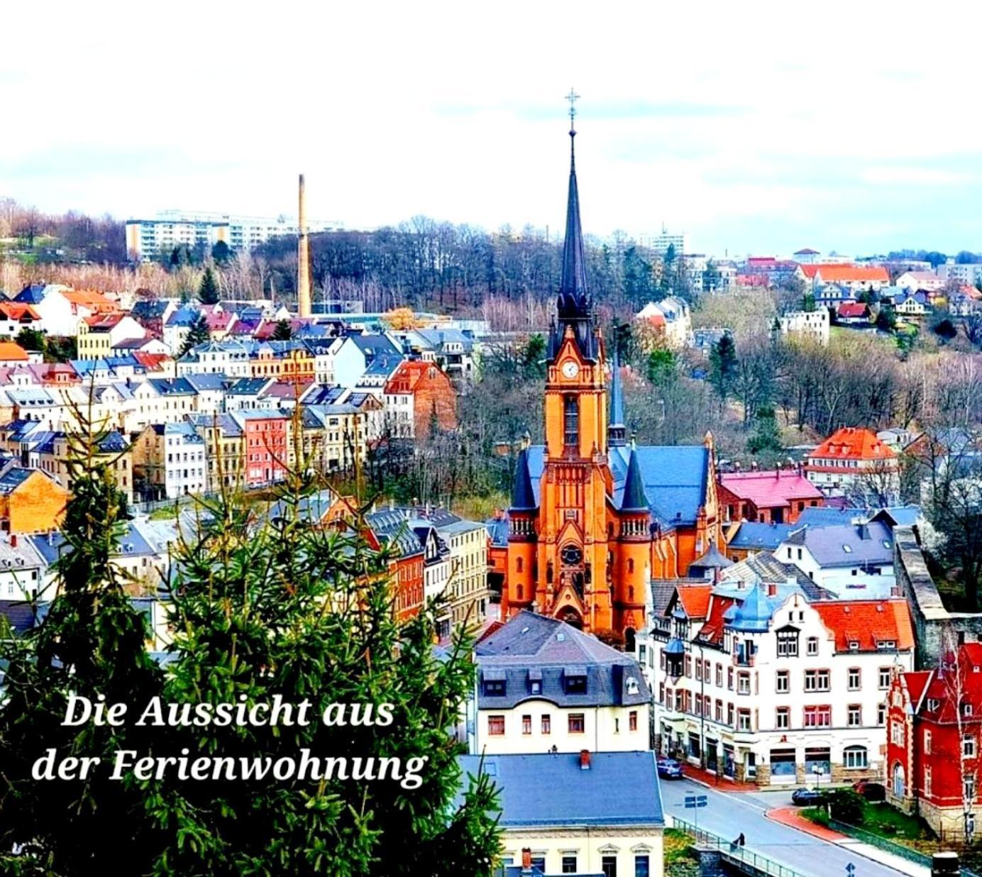 Ferienwohnung "Blick Mylau" - Naehe Freizeitpark Plohn & Weltgroesster Ziegelsteinbruecke Reichenbach im Vogtland Exterior photo