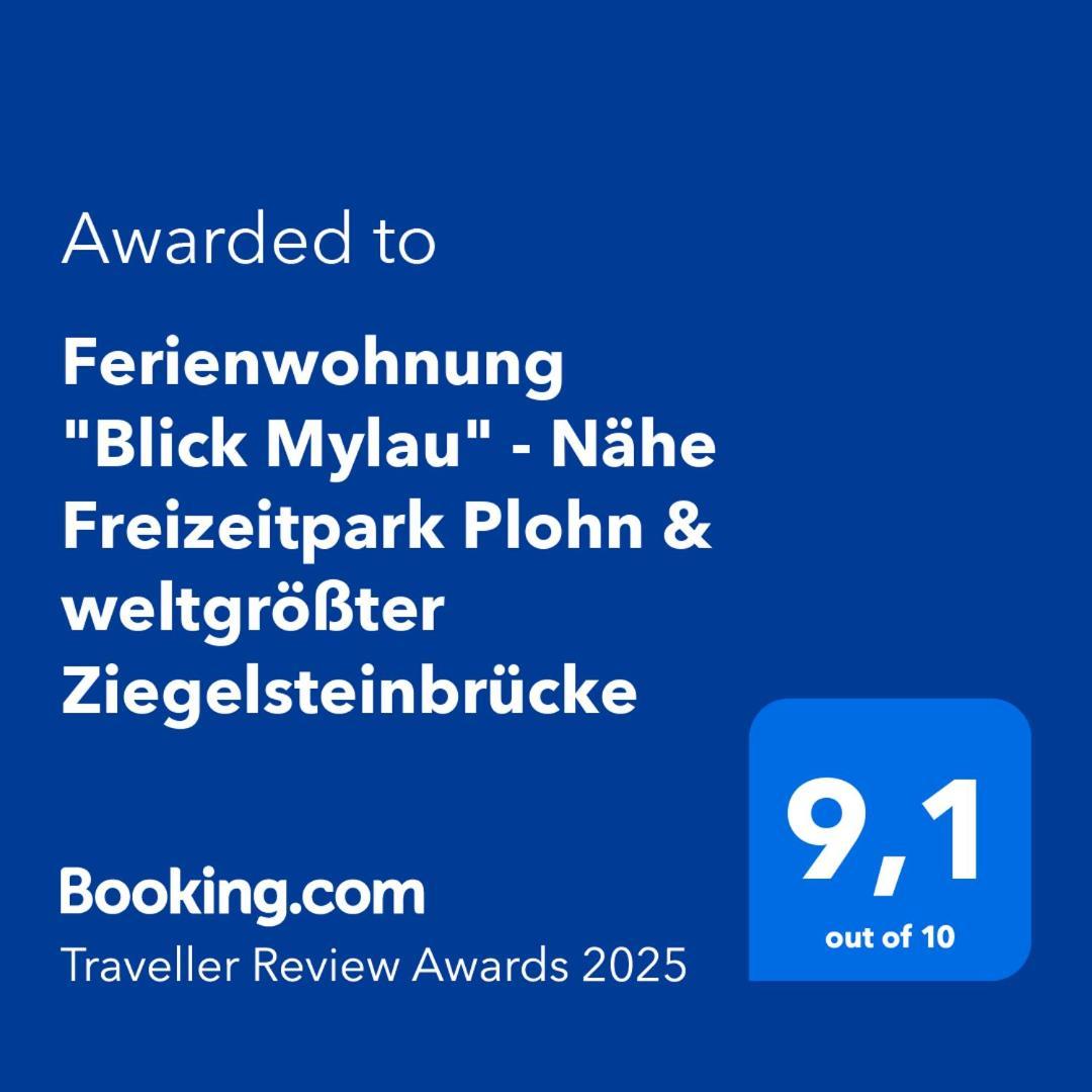 Ferienwohnung "Blick Mylau" - Naehe Freizeitpark Plohn & Weltgroesster Ziegelsteinbruecke Reichenbach im Vogtland Exterior photo